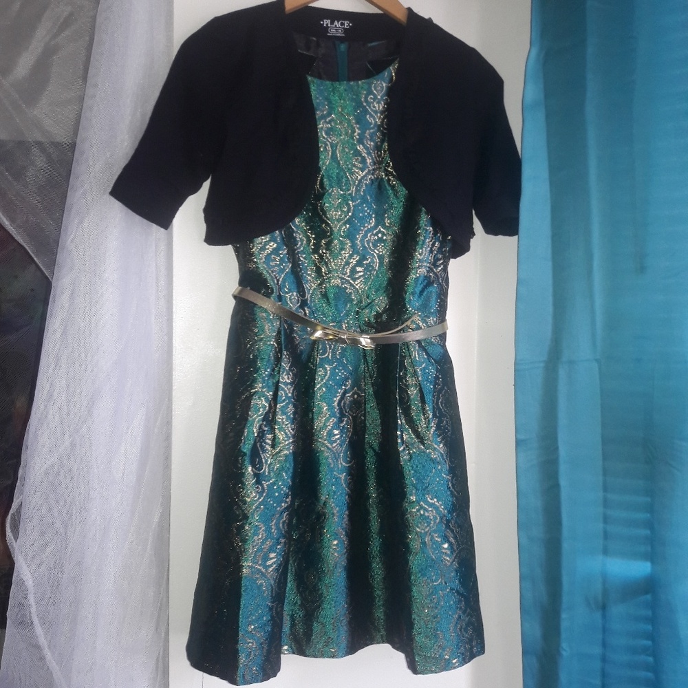 Girls Holiday Dress with Jacket
